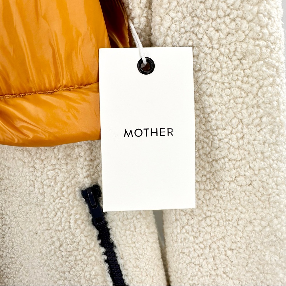 MOTHER Sher-Puff Zip Fleece Sherpa Pullover NEW - Picture 8 of 14
